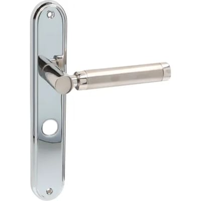 Avenue Deurkruk Op Schild Siena - Rvs - Chroom - Wc-sluiting - Afstand 63 Mm