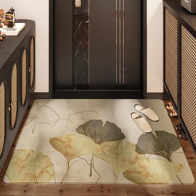 Nordic Bloem Licht Luxe Entree Deur Slijtvaste Vloermat Keny Velvet Huis Schrapzand Stofverwijdering Voetmat Entree Deur Tapijt 90*150cm