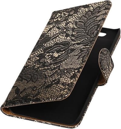 Huawei Nexus 6P - Lace Zwart Booktype Wallet Hoesje