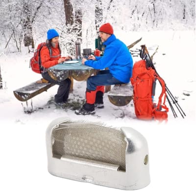 Dailygoods- Handwarmer Mini - Draagbare Brandstofhandwarmer - Lichtgewicht - 21 Warmteafvoergaten - Geschikt voor Buiten - Verwarmde Handen