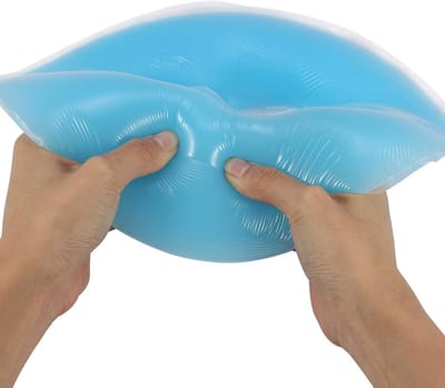 Zachte Silicone Kussen voor Gezichtsmassage, 4 Kleuren, Ontspanning en Comfort voor de Huid, 30 x 28 x 6 cm