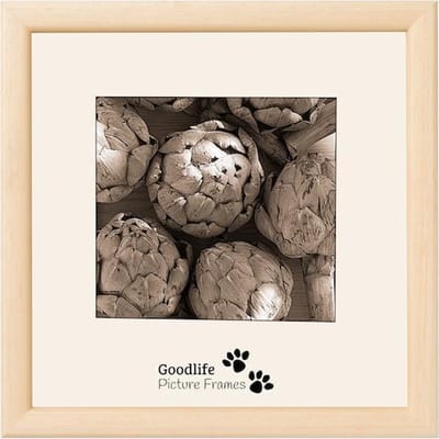 Fotolijst Merano 30X30 Naturel - Normaal glas - 12 mm breed profiel - Goodlife Picture Frames