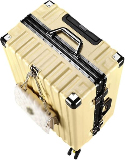 Reis Koffer - Handbagage trolley - Zakelijk reizen - Aluminium frame - S 26L - Geel