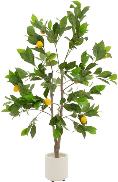 Kunst citroenboom 130 cm kunstplant in pot met fruit ML design