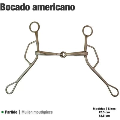 Mors voor Amerikaanse paard Zaldi Gag Bit 212673-50