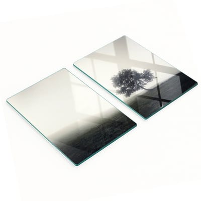 Glazen snijplanken met Lone Tree-afbeelding, 2x40x52 cm