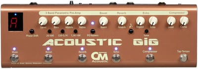 Carl Martin Acoustic GiG voorversterker en multi-effect voor akoestische gitaren