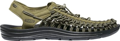 Keen - Uneek Heren Sandalen Dark Olive/Black - Maat 39.5