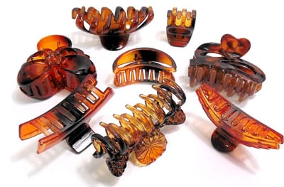 Haarklemmen set 8x bruin diverse varianten - Herfst - Herfstkleuren