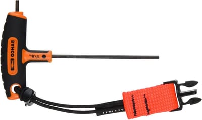 Inbussleutel T-Handvat - Zeskant sleutel - Verhoogd werken - Zwarte oxide punten - 1/8 inch - Zwart