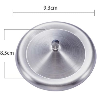 Duurzame Roestvrijstalen Bekerdeksels Stofdichte Siliconen Mokhoesje Drinkbeker Dekseltjes Keuken Bar Beker Accessoires 8,5cm 10cm white