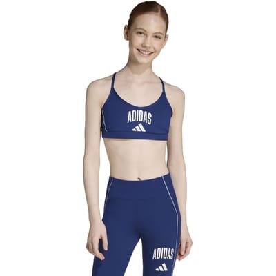 Adidas Sportswear Train Essentials Collegiate Print Bra Dark Blue Maat: 152 | Sportkleding Outlet | Unisex | Blauw