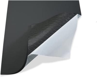 Isolatie Plaat - Zelfklevend Rubber - Energiebesparing - Gesloten Cellen Structuur - 50x50cm - Zwart
