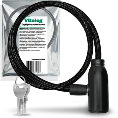 Vitolog - Fietsslot - Kabel Fietsslot - 60 cm - Zwart - Met Sleutel