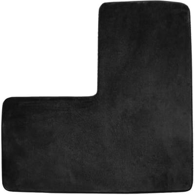 Effen Kleur Koraalvilt Vloermat L-vormige Badkamervloermat Huishoudelijk Toilet Tussenstuk Koelmat 80 * 80cm