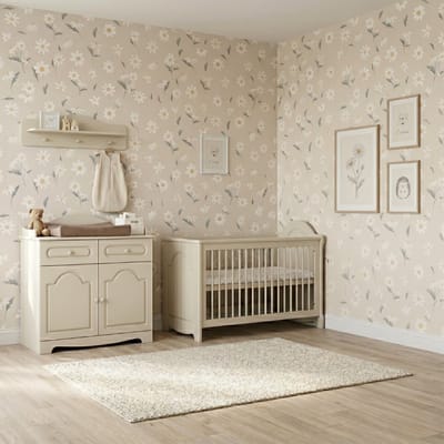 Born Lucky Lille Babykamer 2-Delig – Ledikant 60x120 cm en Commode – Clay – Moderne Babykamer