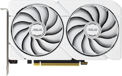 ASUS Dual AMD RX9060 XT 16G WHITE - Videokaart - 16GB - GDDR6 - PCIe 5.0 - 1x HDMI 2.1a - 2x DisplayPort 1.4