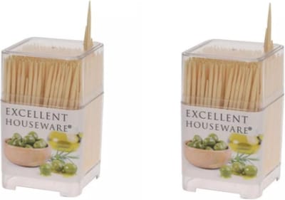 Excellent Houseware - Cocktailprikker - Cocktailprikkers in koker - 900 stuks - coctailprikker