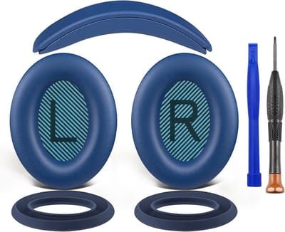 Vervangingskit voor Bose SoundTrue Around-Ear II Hoofdtelefoon met Oorkussens, Hoofdband en Beschermhoes