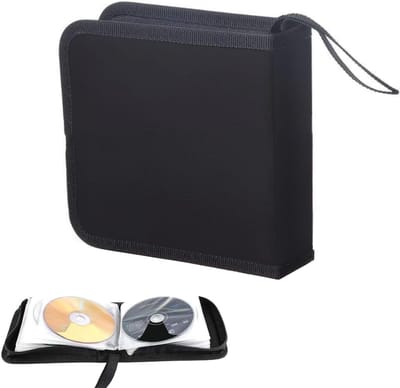 Compacte CD-opbergzak voor auto en thuis, geschikt voor 40 schijven, zwart, ideaal voor DVD's en muziekcollectie