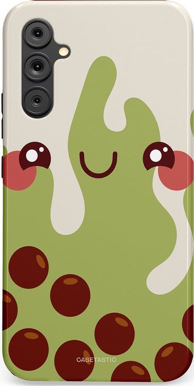 Casetastic Hoesje Geschikt voor Samsung A34 (5G) - Stijlvolle Beschermende Duo-layer Case - Smeltende pistache bolletjes