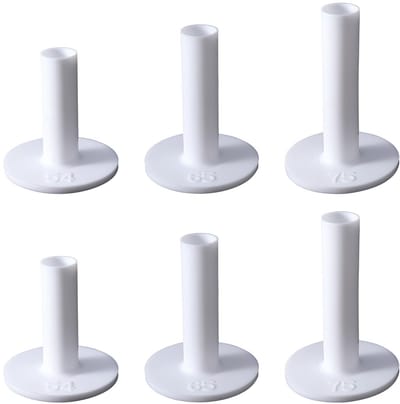 Cosensi- Golf Tee 6 Stuks - Rubber Golf Tee - Antislip - Diverse Hoogtes 54/65/75 mm - Golf Accessoire - Duurzaam Materiaal - Golfballsteun