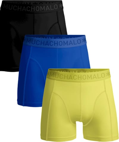 Muchachomalo Heren Boxershorts 3 Pack - Normale Lengte - XXL - 95% Katoen - Mannen Onderbroek met Zachte Elastische Tailleband