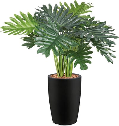 HTT - Kunstplant Philo Xanadu in Genesis rond antraciet H90 cm