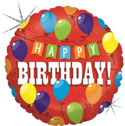 Folieballon - Happy Birthday Ballonnen - 45 cm - Helium- en Luchtvulling