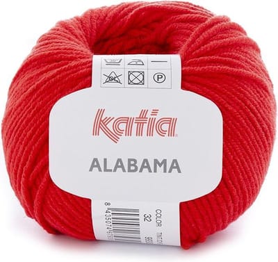 Katia Alabama - 32 rood - Katoen/Acryl Garen
