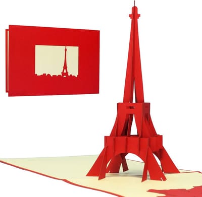 Pop-up Kaart - Wenskaart 3D - Verras Iemand - Handgemaakt Kwaliteitspapier - 11.5 x 17 cm - Rood