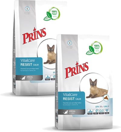 Prins Vitalcare Resist Calm Gevogelte - Kattenvoer - 2 x 1.5 kg
