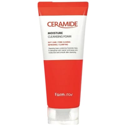 FARM STAY Mousse nettoyante hydratante aux céramides 180 ml (3 options) 1pcs white