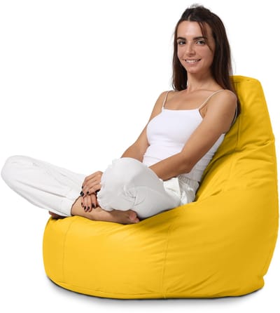 Xoft Living - Teardrop Zitzak - Geel - Waterafstotend