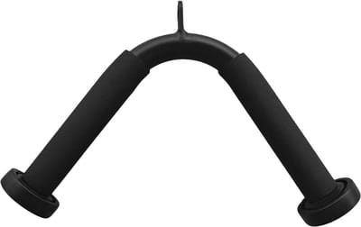 Fitness Handgreep - Roei Handvat Kabel - Kracht Training - Comfort Drukcompensatie - 27 x 20 cm - Zwart