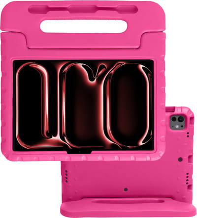 Hoes - Geschikt voor Apple iPad Pro (2024/2025) - 11 inch - Kinderhoes Shockproof Bumper - Kidsproof Case - Tablet Hoesje - Kinder Hoes Cover - Roze