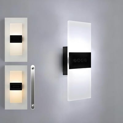 Dimbare LED Wandlamp 29 cm - 3 Kleurtemperaturen - Touch Bediening | Indirecte Verlichting Woonkamer Slaapkamer