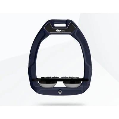 Plat Ultra Grip Paardrijbeugels Marine/Zwart/Grijs Flex-On Safe-On