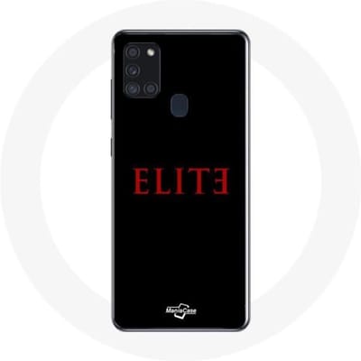 Coque - Samsung - Galaxy A21S - Souple - Logo Rouge - Protection noir