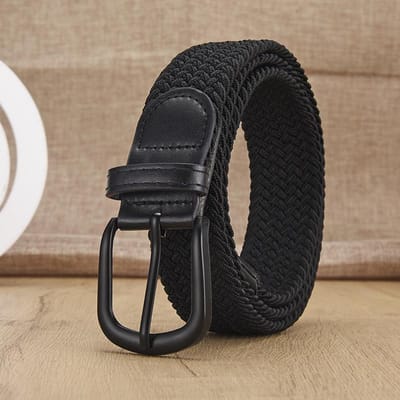Heren Casual Geweven Elastische Riem Voor Buiten Rotsklimmen Training Werk Heren Riem Mode Dames Riem Te Combineren Met Jeans Riem 110cm