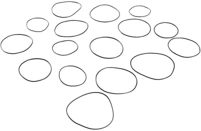 Dailygoods- Horlogereparatieset O-ring afdichtingen - Afdichtingsringen 0,5-0,8 mm - Rubber - Waterdicht - Stofdicht - Eenvoudig te installeren - Afdichtingsring