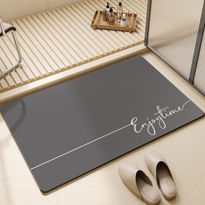 Eenvoudige Badkamer Badkamermat Zacht Diatomeeënaarde Sterk Vocht absorberende Mat Antislip Entree Mat Badkamer Deurmat 40 * 60CM