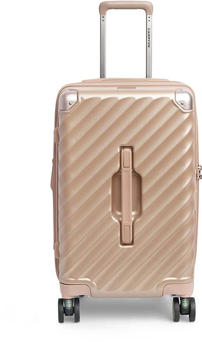 CarryOn Trunk Handbagage Koffer 44 ltr – Harde Trolley met expander – TSA-slot – Champagne