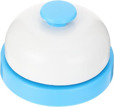 Servicebel - Klantenservice Bel - Personeel Alarmeren - Duidelijke Toon - 7.3x4.5cm - Blauw