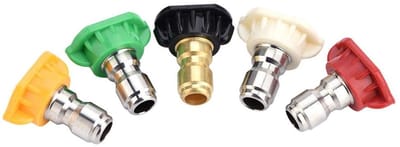 Dailygoody - Drukwasmachine Nozzles - Hogedrukreiniger - Meerdere graden - 5 stuks - Snelle verbinding - Efficiënt reinigen - Geschikt voor diverse op..