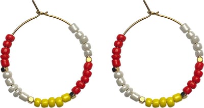 Fjesta© Oeteldonk oorbellen - Hoops kraaltjes - Premium RVS