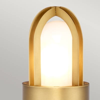 Elstead Lighting Mini LED Tuin Pilaar Paignton | 1X E27 Max 40W | IP55 | Brushed Brass