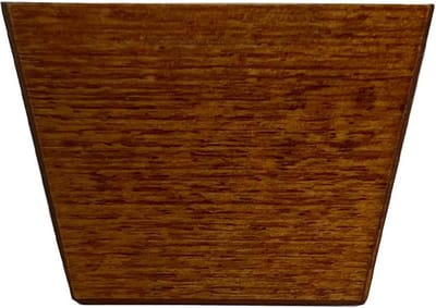 FLE - Meubelpoot kersen vierkant 7 bij 4,5 cm en hoogte 5 cm van massief hout