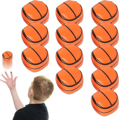 Jongleer Ballen - Speelballen Set - Vaardigheid Ontwikkeling - Veilige Stevige Constructie - 12 Stuks - Basketbal
