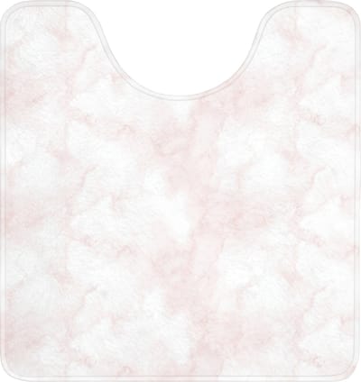 WC mat met uitsparing 55x60 cm - Antislip - Wolkenstructuur - Roze - Marmer - Toiletmat met uitsnijding - Vloermat - Douchemat - Toilet tapijt - Toiletmatten